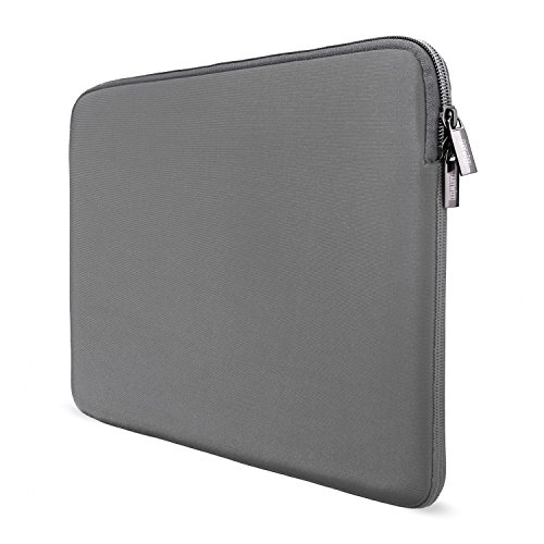 Artwizz Neoprene Sleeve Tasche Laptop Schutzhülle mit Reißverschluss, Webpelz, extra Schutzrand - Titan - 13 Zoll