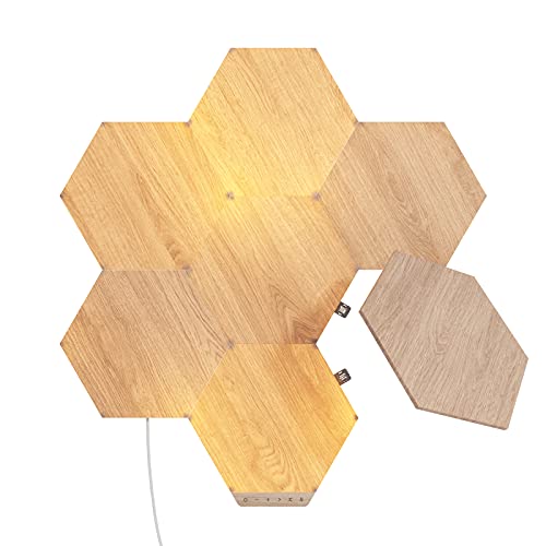 Nanoleaf Elements Wood Look Hexagons Starter Kit - 7 Panels
