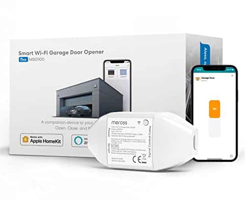 Meross Smart WLAN Garagentoröffner funktioniert mit Apple HomeKit, APP-Steuerung, Kompatibel mit Alexa, Google Assistant und SmartThings, kein Hub erforderlich