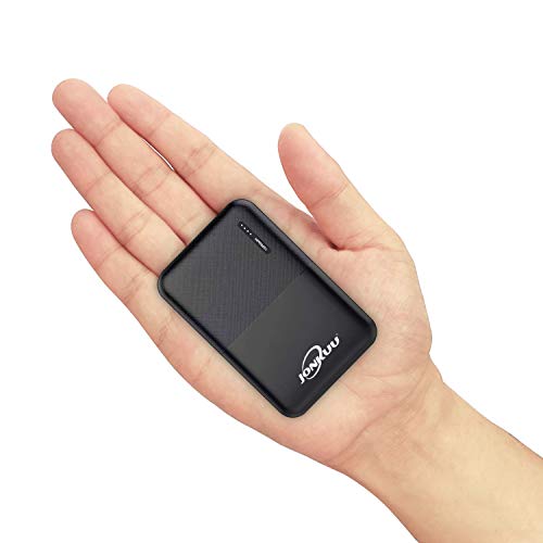 Mini-Externer Akku, 10.000 mAh, tragbares Ladegerät für Handy, Zwei Ports, hohe Geschwindigkeit, 2,4 A, Powerpack kompatibel mit Huawei iPhone iPad Samsung Galaxy Nintendo Switch und Tablets