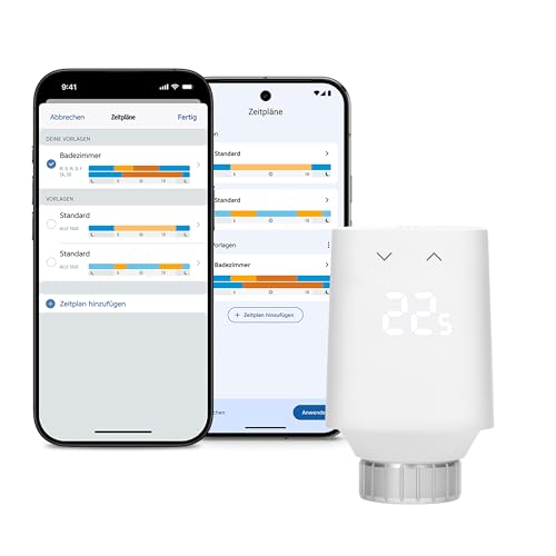 Eve Thermo (Matter, 5. Gen.): Smartes Heizkörperthermostat, Heizkosten sparen, funktioniert mit Alexa, Apple Home, Samsung SmartThings, Google Home, benötigt Thread Border Router