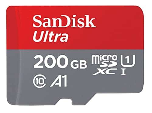 SanDisk Ultra 200GB MicroSDXC Speicherkarte + SD-Adapter mit A1 App-Leistung bis zu 100 MB/s, Klasse 10, U1
