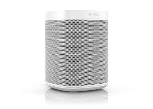 Sonos One Smart Speaker, weiß (GEN2) - Intelligenter WLAN Lautsprecher mit Alexa Sprachsteuerung, Google Assistant & AirPlay - Multiroom Speaker für unbegrenztes Musikstreaming