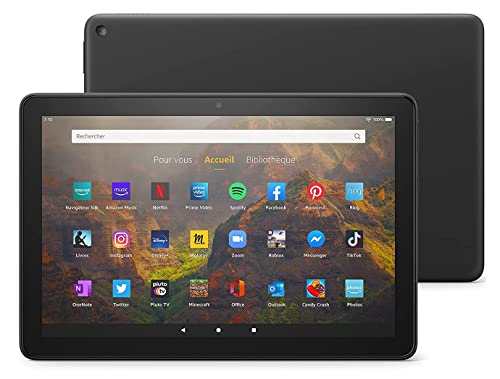 Fire HD 10-Tablet | 25,6 cm (10,1 Zoll) großes Full-HD-Display (1080p), 32 GB, schwarz – ohne Werbung.