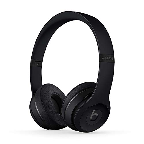 Beats Solo3 Kabellose Bluetooth On-Ear Kopfhörer – Apple W1 Chip, Bluetooth der Klasse 1, 40 Stunden Wiedergabe – Schwarz