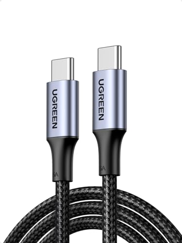 UGREEN USB C Kabel 100W PD 3.0 Ladekabel USB C Schnellladekabel 5A/20V PPS kompatibel mit iPhone 17/Air/16/15, M3 MacBook Pro/Air, 2024 iPad Air, Galaxy S24 Ultra Pixel 9 Steam Deck usw. (2M)