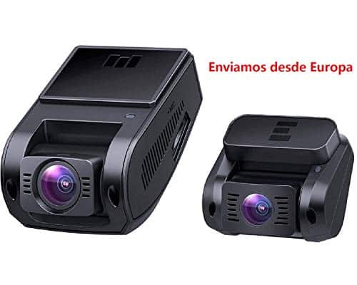 AUKEY Dashcam Dual 1080P Front und Rück Autokamera mit 170° Weitwinkel, Superkondensator, WDR Nachtsicht Dash Cam mit G-Sensor Bewegungserkennung, Loop-Aufnahme und Dual-Port Kfz-Ladegerä