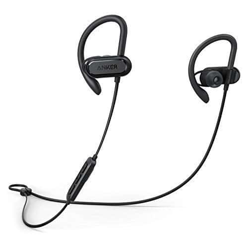 Soundcore Spirit X Bluetooth Kopfhörer, mit SweatGuard Technologie, 12 Stunden Akkulaufzeit, Super Halt und Fantastischem Sound, für iPhone, iPad, Samsung, Huawei und mehr (Schwarz)