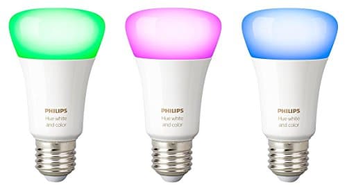 Philips Hue White and Color Ambiance E27 LED Lampe Dreierpack, dimmbar, bis zu 16 Millionen Farben, steuerbar via App, kompatibel mit Amazon Alexa (Echo, Echo Dot)