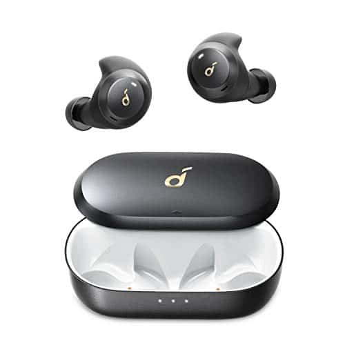 Anker Soundcore Spirit Dot 2 Bluetooth Kopfhörer, Tiefer Bass, Klares Klangprofil, IPX7 wasserdicht & schweißfest, Blitzschnelles Aufladen, Bequeme AirWings, Mini Ohrhörer für Sport, Fitnessstudio