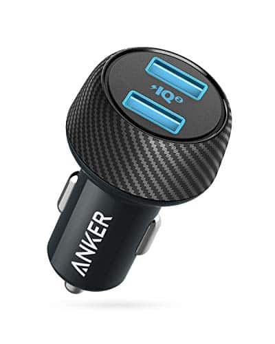 Anker Auto Ladegerät PowerDrive Speed 2 30W Dual Port USB Ladegerät mit PowerIQ 2.0 für iPhone XS/XS Max/XR/X/8/7, iPad Pro/Air 2/Mini, Galaxy S9/S8/S7, LG, HTC, und viele mehr