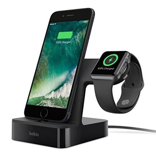 Belkin PowerHouse Ladestation (geeignet für iPhone XS, XS Max, XR, X, 8/8 Plus und andere Modelle, Apple Watch Series 4, 3, 2, 1)