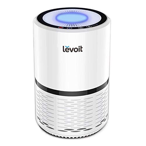 Levoit Luftreiniger Air Purifier für Allergiker Raucher, Luftreiniger Allergie mit H13 HEPA&Aktivkohlefilter und Nachtlicht gegen Staub Pollen Gerüche Tierhaare für Wohnung Raucherzimmer, LV-H132