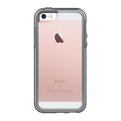 OtterBox Symmetry Clear hoch-transparente sturzsichere Schutzhülle für Apple iPhone 5/5S/SE, Grau Crystal