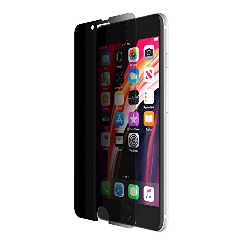 Belkin ScreenForce InvisiGlass Ultra antimikrobieller Sicht- und Displayschutz für das iPhone 8, 7, 6s, 6, SE 3. und 2. Gen. (reduziert Bakterienwachstum um bis zu 99 % und schützt die Privatsphäre)
