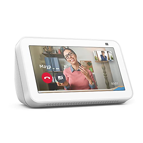 Echo Show 5 (2. Generation, 2021) | Smart Display mit Alexa und 2-MP-Kamera | Weiß