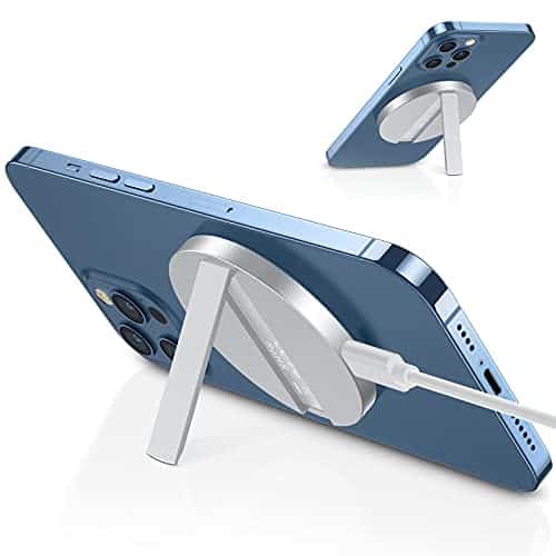 ESR HaloLock Kabelloses Ständer Ladegerät, Kompatibel mit MagSafe/iPhone 13/13 Pro/13 mini/13 Pro Max/12/12 mini/12 Pro/12 Pro Max/Magnetischer Hülle, 1,5m USB-C Schnellladekabel, Kein Adapter, Weiß