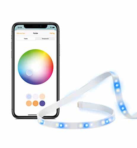 Eve Light Strip - Smarter LED-Lichtstreifen (Dt. Markenqualität), 2 m, weiß & Farbe (RGB), 1800 lm, dimmbar, selbstklebend, keine Bridge nötig, WiFi, Adaptive Lighting, Apple HomeKit