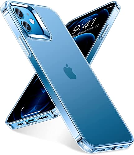 TORRAS für iPhone 12 Hülle, iPhone 12 Pro Hülle (Echtes Militärischer Schutz) Zertifiziert Schlanke Stoßfest Schutzhülle Handyhülle iPhone 12/12 Pro Case Transparent