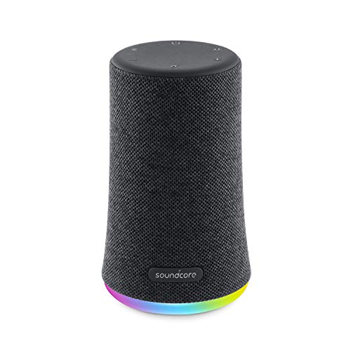 Soundcore Flare Mini Bluetooth Lautsprecher, für Draußen, IPX7 Wasserschutzklasse, LED Lichteffekte, 360° Rundum-Sound, BassUpTM Technologie, ideal für Party, Garten, Urlaub