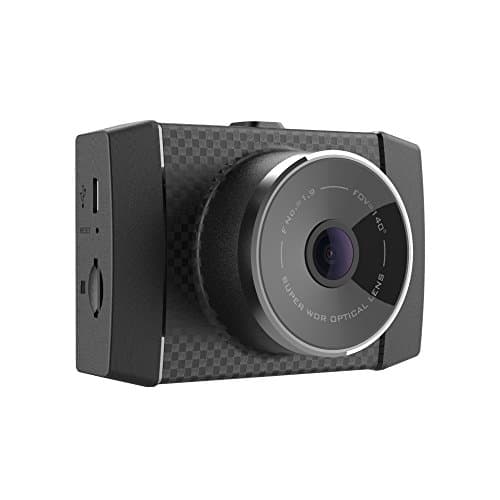 YI Ultra DashCam 2,7K Auflösung 140° Weitwinkelobjektiv Auto Kamera mit MEMS 3-Achse G-Sensor, Sprachbefehl und 6,86 cm (2,7 Zoll) LCD Bildschirm-schwarz