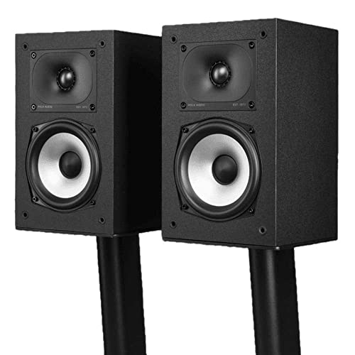 Polk Audio Monitor XT15 kompakter Regallautsprecher, Stereolautsprecher, Surround Lautsprecher, Hi-Res Zertifiziert, Dolby Atmos und DTS:X kompatibel, HiFi und Heimkino Lautsprecher (Paar)