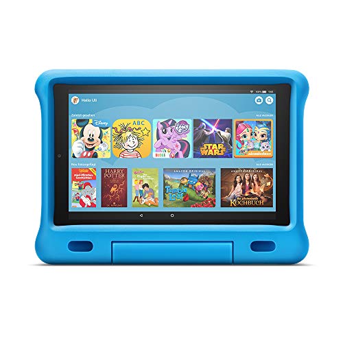 Fire HD 10 Kids -Tablet | Ab dem Vorschulalter | 10,1 Zoll, 1080p Full HD-Display, 32 GB, blaue kindgerechte Hülle (vorherige Generation – 9.).