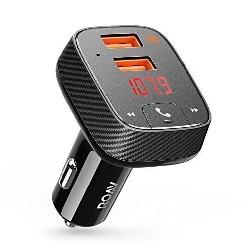 ROAV Anker Bluetooth FM Transmitter mit Auto Finder Auto Ladegerät 24W/4.8A, SmartCharge Car Kit F2 mit Freisprecheinrichtung/GPS Tracker App für iOS und Android Geräte