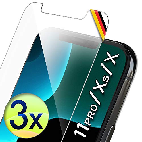 UTECTION 3X Schutzglas für iPhone 11 PRO, iPhone X/XS (5.8