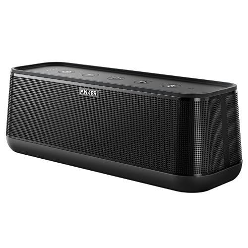 Anker SoundCore Pro+ 25 W Bluetooth Lautsprecher mit tiefem Bass, erstklassigem Klang, 18 Stunden Akkulaufzeit, Wasserdicht, mit HiFi&BassUp Technologie für Zuhause, Garten und viel mehr