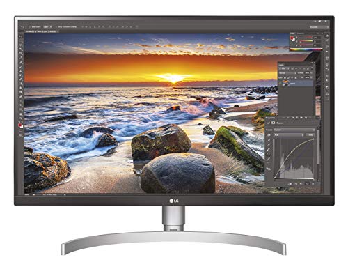 LG 27UL850-W 68, 58 cm (27 Zoll) UHD 4K IPS Monitor (HDR10, USB Type-C, 99% sRGB, AMD Radeon FreeSync), schwarz weiß