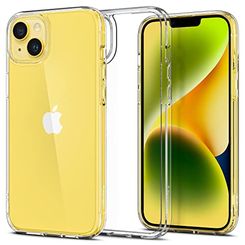 Spigen für iPhone 14 Plus Ultra Hybrid Hülle [Anti-Yellowing] Case Handyhülle Schutzhülle Cover Transparent Durchsichtig Dünn Slim -Crystal Clear