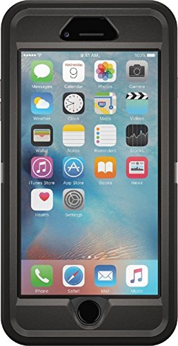 OtterBox Defender Series, extrem robuste Schutzhülle für Apple iPhone 6 Plus/6s Plus, schwarz