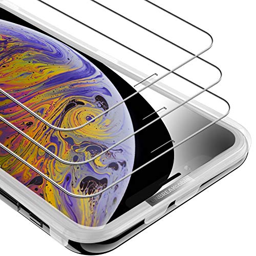 UNBREAKcable iPhone 11 Pro Max/XS Max Panzerglas [3 Stück] 9H Härte Panzerglasfolie (6.5 Zoll), 2.5D Displayschutzfolie, 3D-Touch, Kratzfest, Anti-Fingerprint, und Blasenfrei