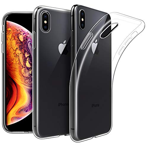 EasyAcc Hülle Case für iPhone XS Max, Crystal Clear Transparent Handyhülle Cover Soft Premium-TPU Durchsichtige Schutzhülle Backcover Slimcase Kompatibel mit iPhone XS Max