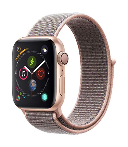 Apple Watch Series 4 (GPS, 40mm) Aluminiumgehäuse Gold - Sport Loop Sandrosa