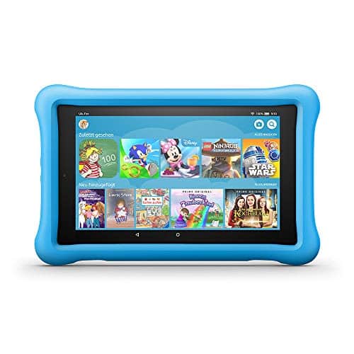 Fire HD 8 Kids Edition-Tablet, 8-Zoll-HD-Display, 32 GB, blaue kindgerechte Hülle
