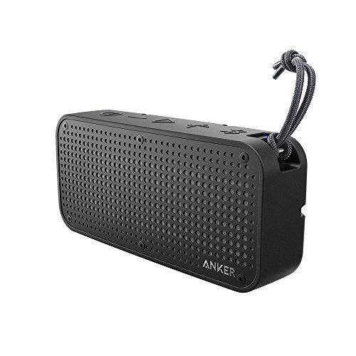 Anker SoundCore Sport XL Bluetooth Lautsprecher mit 2x8W Treibern und 2 Subwoofern, IP7 Wasserdicht, Schockresistent, 20 Meter Reichweite, 15 Stunden Spielzeit, Eingebautes Mikrofon, USB Ladefunktion, Schwarz