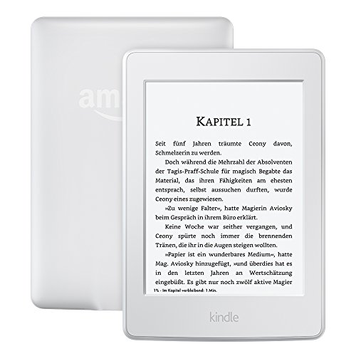 Kindle Paperwhite (Vorgängermodell – 7. Generation) 6 Zoll (15 cm) großes Display, integrierte Beleuchtung, WLAN, Weiß – mit Spezialangeboten