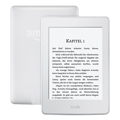 Kindle Paperwhite (Vorgängermodell – 7. Generation) 6 Zoll (15 cm) großes Display, integrierte Beleuchtung, WLAN, Weiß – mit Spezialangeboten