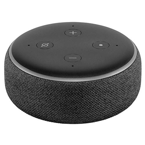 Echo Dot (3. Gen.) Intelligenter Lautsprecher mit Alexa, Anthrazit Stoff