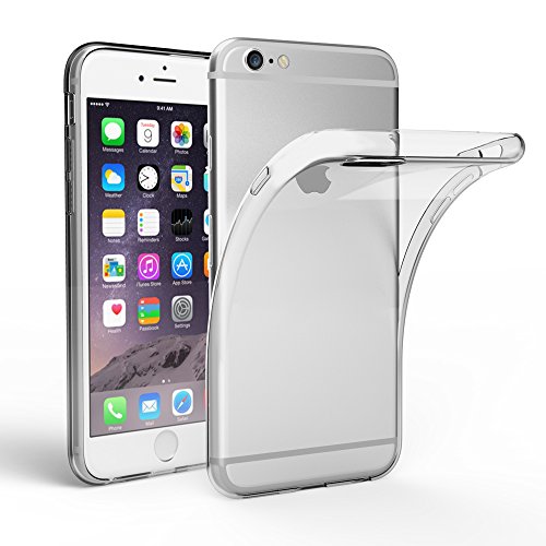 EasyAcc Hülle Case Kompatibel mit iPhone 6 6S, Dünn Crystal Clear Transparent Handyhülle Cover Soft Premium-TPU Durchsichtige Schutzhülle Backcover Slimcase Kompatibel mit iPhone 6 6S