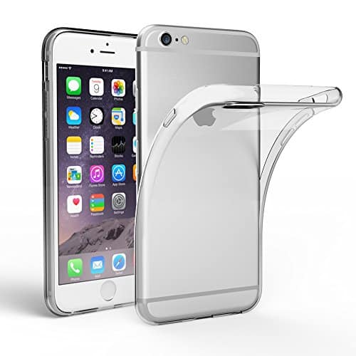 EasyAcc Hülle Case für iPhone 6 6S, Dünn Crystal Clear Transparent Handyhülle Cover Soft Premium-TPU Durchsichtige Schutzhülle Backcover Slimcase Kompatibel mit iPhone 6 6S