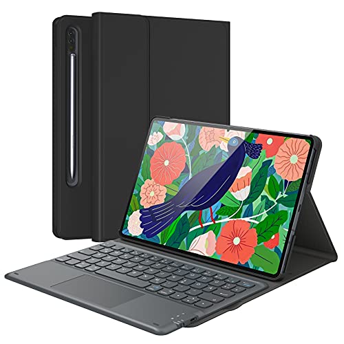 Tastatur Hülle iPad 9.7 kompatibel mit iPad 2018(6. Gen.), 2017 iPad (5. Gen.), iPad Pro 9.7, iPad Air 2/Air 1 Magnetische Abnehmbare Tastatur -Ultra Dünnes Standfunktion Deutscher QWERTZ,SCHWAZ