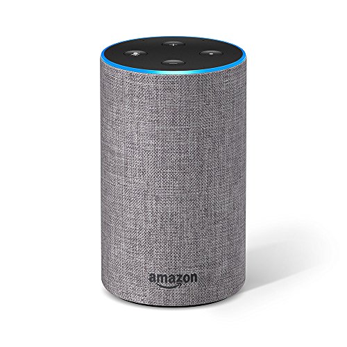 Amazon Echo, Zertifiziert und generalüberholt, (2. Generation), Hellgrau Stoff