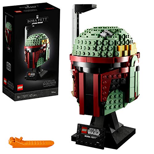 Lego 75277 Star Wars Boba Fett Helm, Schaustück, Bauset zum Sammeln für Erwachsene, Geschenksidee für erfahrene Lego Baumeister