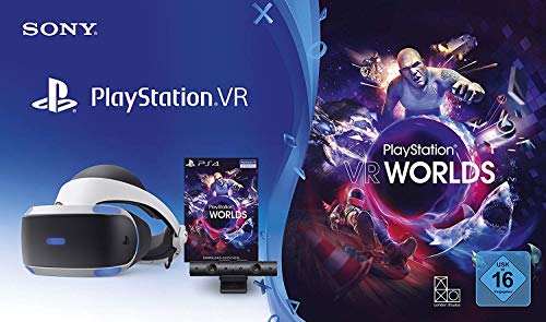 PlayStation 4 Virtual Reality + Camera + VR Worlds Voucher [neue PSVR Version]