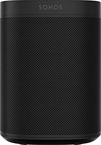 Sonos One Smart Speaker, schwarz – Intelligenter WLAN Lautsprecher mit Alexa Sprachsteuerung, Google Assistant & AirPlay – Multiroom Speaker für unbegrenztes Musikstreaming, mit Sprachsteuerung