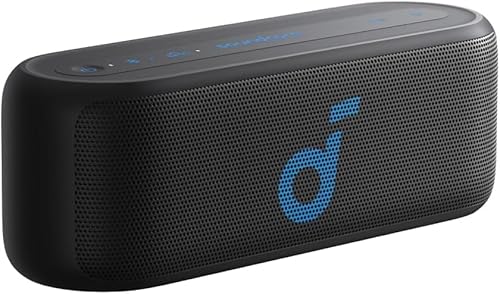 soundcore Select 3, 16W Stereoklang, BassUpTM-Technologie, ultrahandliches Design, 20 Stunder Wiedergabe, IPX7 wasserdicht, ideal für Outdoor-Abenteuer