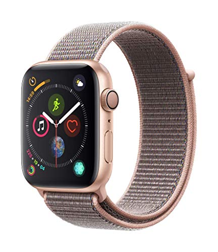 Apple Watch Series 4 (GPS, 44mm) Aluminiumgehäuse Gold - Sport Loop Sandrosa